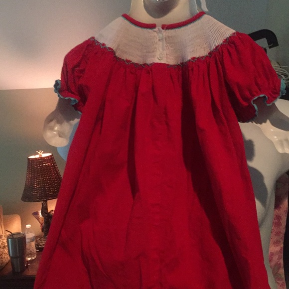 🎀 Southern Tots Smocked Christmas Dress🎀 Sz 2T - Picture 4 of 5